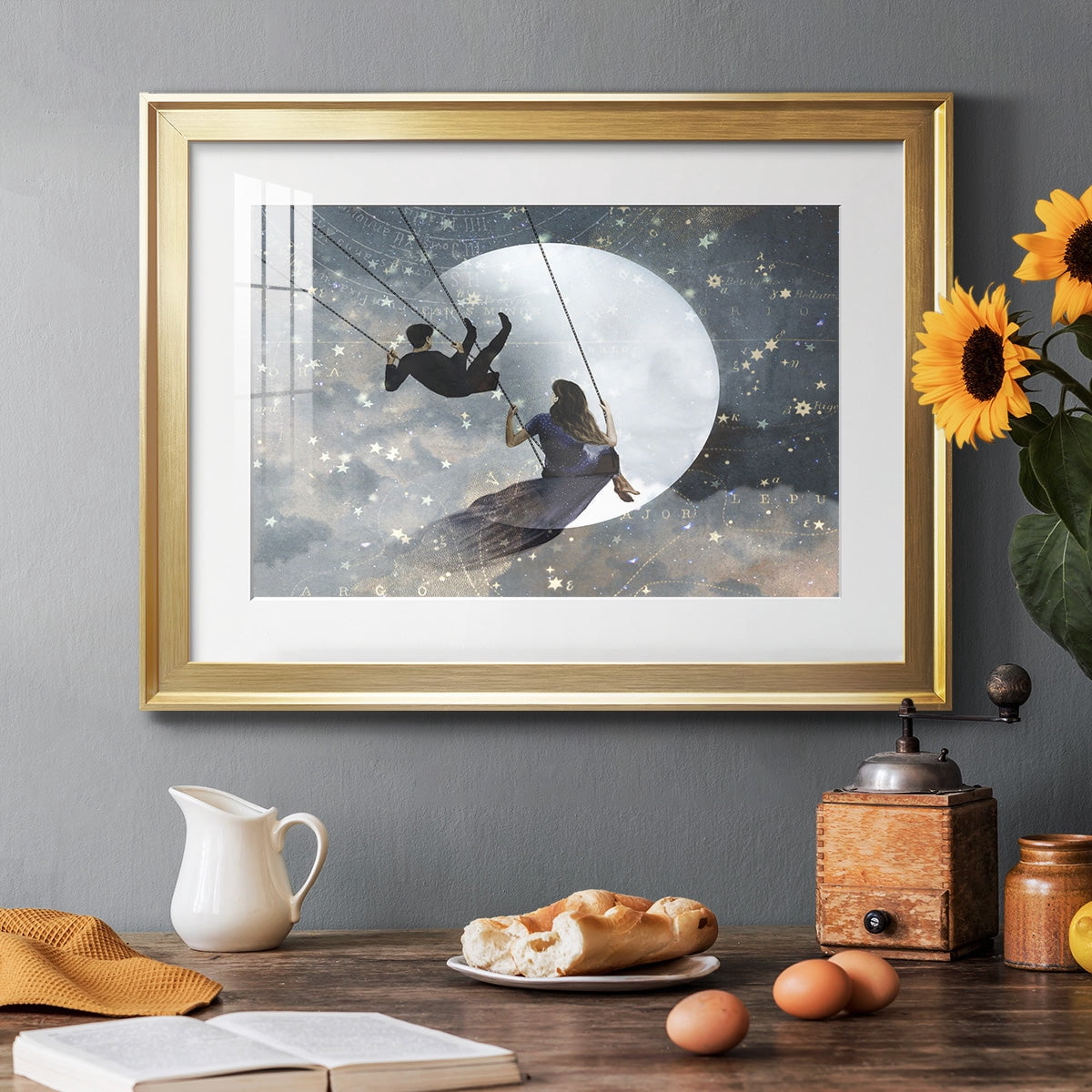Celestial Love II Premium Framed Print - Ready to Hang
