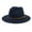 Navy, variant on Duoif Fedora Hats for Men Windfall Men & Women Vintage Wide Brim Fedora Hat with Belt Buckle Hats for Women C