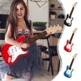 thumbnail image 1 of Sentmoon Jouets d'Extérieur pour Garçons Jouets de Noël Éducatifs Préscolaires Guitare de 16 Pouces pour Enfants Guitare à 4 Cordes Instruments de Musique pour Enfants Instrument Électronique Multifonctionnel Portable, 1 of 7