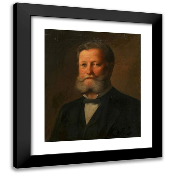 Maria Beskiba 12x14 Black Modern Framed Museum Art Print Titled - Portrait Dr. Karl Luger (Meller 1910)