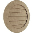 thumbnail image 2 of Ekena Millwork 15"W x 15"H Timberthane Rough Cedar Round Faux Wood Non-Functional Gable Vent, Primed Tan, 2 of 5