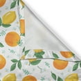 thumbnail image 4 of Ambesonne Citrus Valance Pack of 2, Lemons and Oranges Flowers, 54"X12", Marigold Mustard, 4 of 5