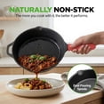 thumbnail image 4 of NutriChef 10" Pre Seasoned Nonstick Cast Iron Frying Pan w/ Lid & Handle Cover, 4 of 7