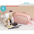thumbnail image 2 of Clear Travel Toiletry Bag With Handle Strap, Njjex 1 Pack Travel Makeup Cosmetic Bag for Women Men, Carry on Airport Airline Compliant Bag -Pink, 2 of 4