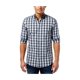 thumbnail image 1 of Camisa a cuadros Kenneth Cole Hombre superdelgada con Botones gris mediano, 1 of 1