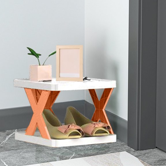 Entryway Shoe Rack Foldable Shoe Cabinet,Foldable Shoe Rack Organizer,Large Foldable Shoe Storage Organizer Cabinet with Doors DIY Simplistic Shoe Racks