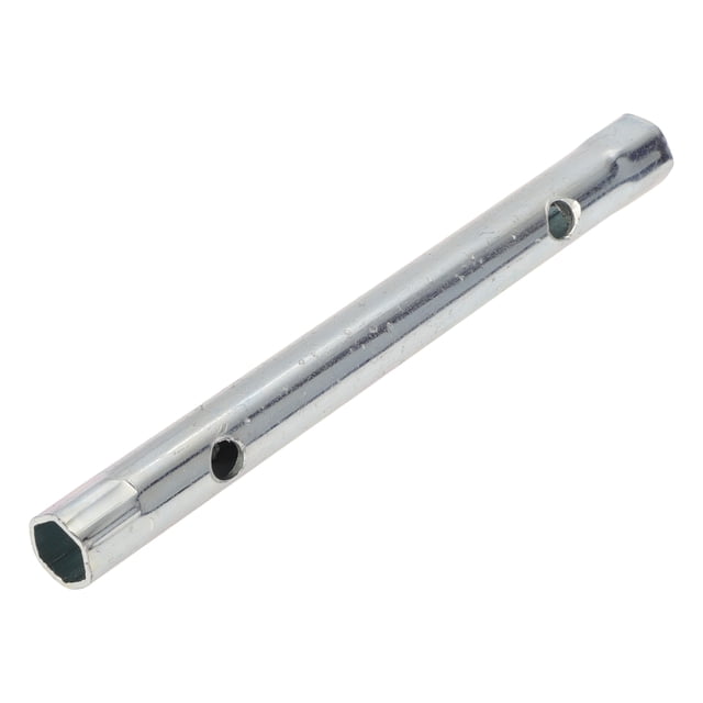 Unique Bargains 1 Pcs Llave de bujía Duradera Spanner Socket Remover 180x18mm Tono Plateado Acero de Alto Carbono Hexagonal 12mm, 13mm para Automóvil Motocicleta Cortacésped