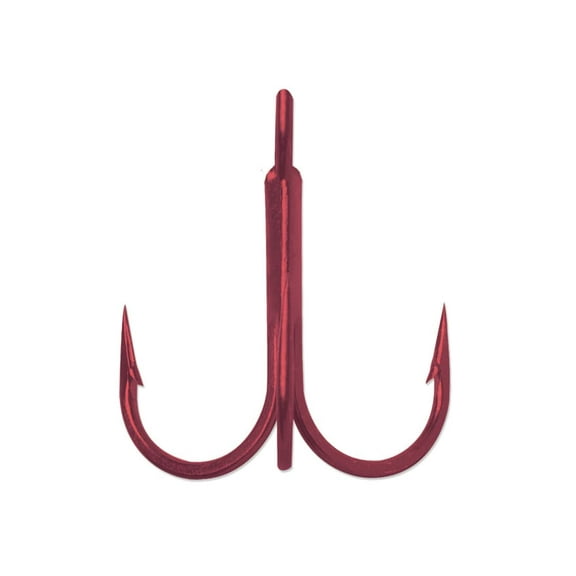 VMC Inline Treble Hook #4 Tin Red  10PK