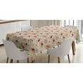 thumbnail image 1 of Ambesonne Ladybug Tablecloth Rectangular Table Cover, Spring Season Bugs, 52"x70", Dark Coral Cream, 1 of 3