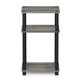 thumbnail image 5 of Mesa auxiliar Furinno Just de 3 niveles, tubo torneado, roble francés, gris, 5 of 7