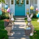 thumbnail image 1 of 2 figuras de conejo de Pascua para decoración de , creativas y decorativas, de resina, para hogar, jardín, balcón, sala de estar y patio., 1 of 8