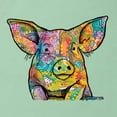 thumbnail image 2 of Dean Russo The Pig Animal Lover Ladies Racerback Tank Top, Mint, Medium, 2 of 6