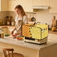 thumbnail image 3 of Renewold Toaster Oven Dust Cover Keep Kitchen Appliance Free From Dust And Fingerprint, Smart Oven Air Fryer Protective Case Kitchen Decor, 22.5 x 18.5 x 13 Inches, Sunflower Polka Dot, 3 of 7