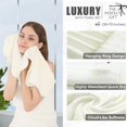 thumbnail image 2 of 4 Piece Extra Large Bath Towel 35"x70" Oversized Bath Sheet Bath Towel Set for Bathroom Ultra Soft Cozy Highly Absorbent Quick Dry Bathroom Towel for Spa Gym Hotel,Shower Towel for Daily Use,Cream, 2 of 17