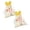A71 B 6.3x7.5" 2Pack, variant on 2Pcs Easter Bunny Gift Bags –Easter Treat Bags Bunny Goodie Bags Reusable Drawstring Treat Bags with 3D Bunny Ears for Bunny lovers or Easter Presents,Kids Easter Party, Egg Hunt & Classroom Favors