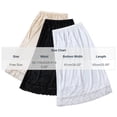 thumbnail image 3 of Sentmoon Jupe Mini Taille Haute à Porter sous une Robe avec Short, Tendance, Couleur Unie, Dentelle, Coupe Régulière, Jupes pour Femmes Longueur Midi pour un Usage Quotidien Décontracté 0, 3 of 5