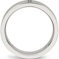 thumbnail image 2 of Stainless Steel Brushed With Cz 6mm Grooved Band (Size 11) Made In China sr514-11, 2 of 5