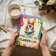 thumbnail image 3 of Welcome to Corgi Classroom Teacher Dog Mom Spiral Bound Journal Welsh Corgi Dog Lover Gifts Idea 5x7in Spiral Notebook - 02015, 3 of 5