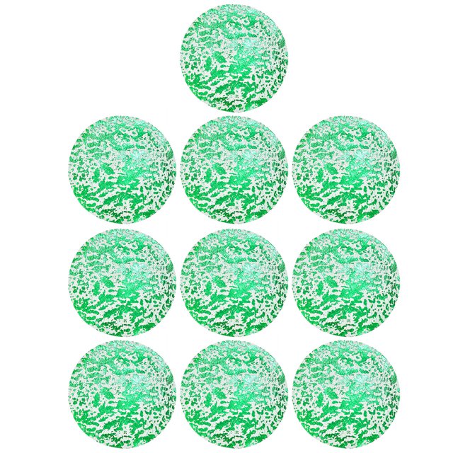 CSChome Sets de Table Jetables en Maille Dorée, Antidérapants et Résistants à la Chaleur pour Décorations de Fête (10/20 Pcs)