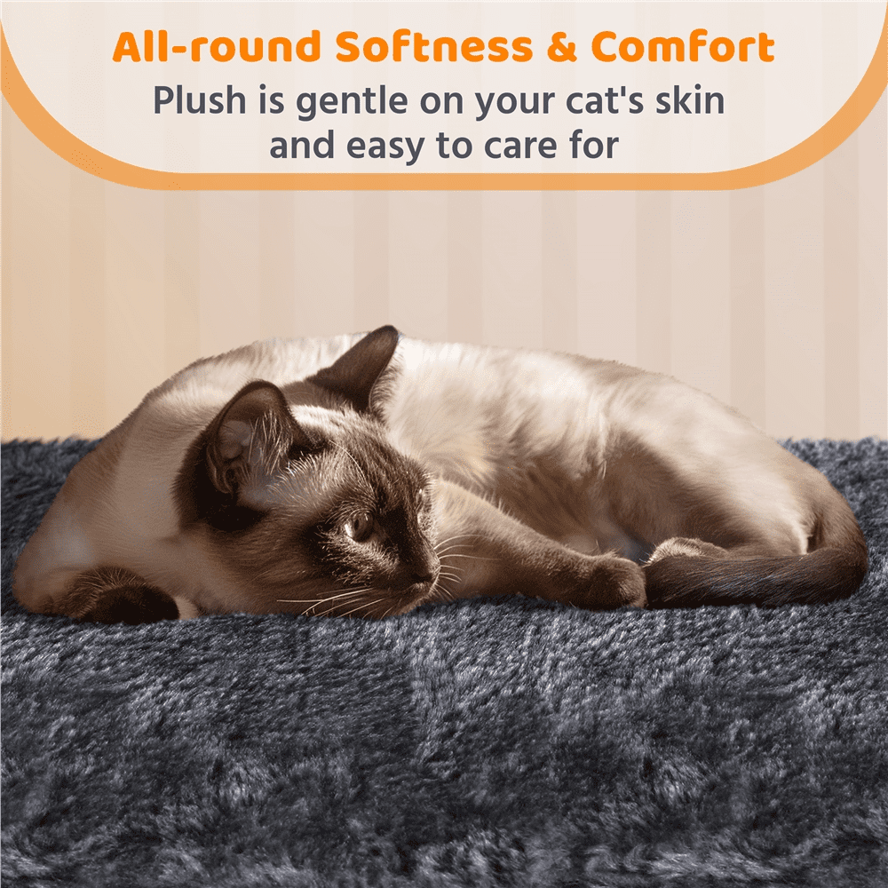 Yaheetech 42'' Cat Tree Tower with 2 Condos & Scratching Posts, Dark Gray