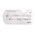 thumbnail image 3 of Composer Composer Template Sheet Music Drawing Sheet Ruler Dual Scales Curve Ruler PP Transparent Silk Screen Printing Music Symbol Manuscript Tool Ruler for Composers and Music, 3 of 6