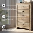 thumbnail image 4 of Signature Design by Ashley Trinell 5 Drawer Wood Chest in Brown, 4 of 11