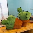 thumbnail image 4 of Darzheoy Cactus Shape Pillow, 9.8" 3D Throw Pillow Sofa Cactus Shaped Pillow Plush Cactus Decorative Pillow Office Bed Cushion for Couch Sofa Living Room Home Decor, 4 of 8