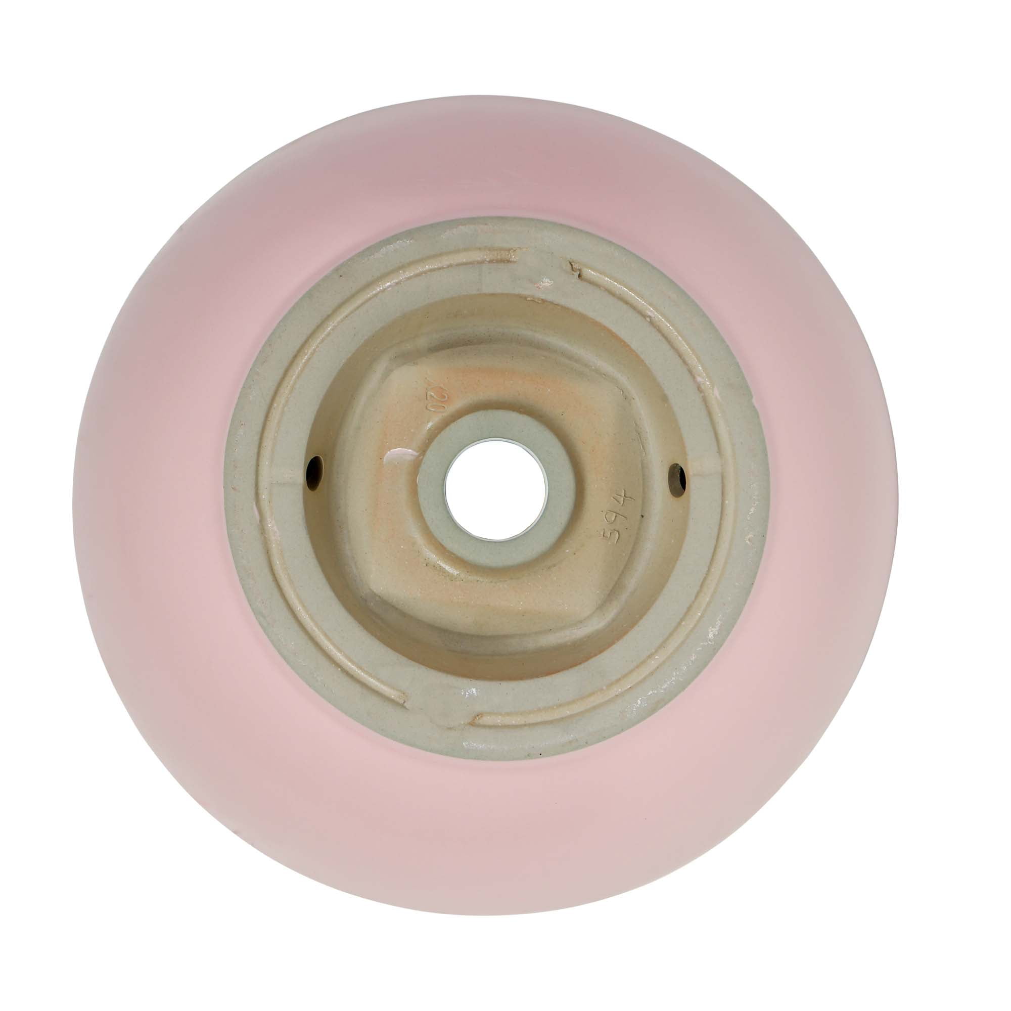 16" Round Ceramic Vessel Bathroom Sink – Modern Textured Interior Bowl Design in Vintage Rose