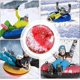 thumbnail image 4 of Trineo de nieve inflable de 47 pulgadas, PVC grueso y duradero, capacidad de 600 lb, resistente al frío hasta -86°F, válvula de inflado rápido, juguete para nieve de invierno, 4 of 6