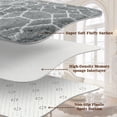 thumbnail image 4 of 8'*10' Area Rug, Soft Fluffy Area Rugs for Living Room Bedroom Geometric Carpet, Gray & Black, 4 of 13