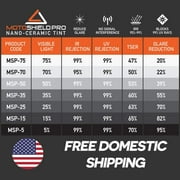 MotoShield Pro 5 Percent VLT Ceramic Window Tint, 20 Inch x 10 Foot Roll
