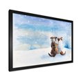 thumbnail image 2 of Designart Dogs During Christmas Season Children's Art Framed Wall Art, 2 of 4