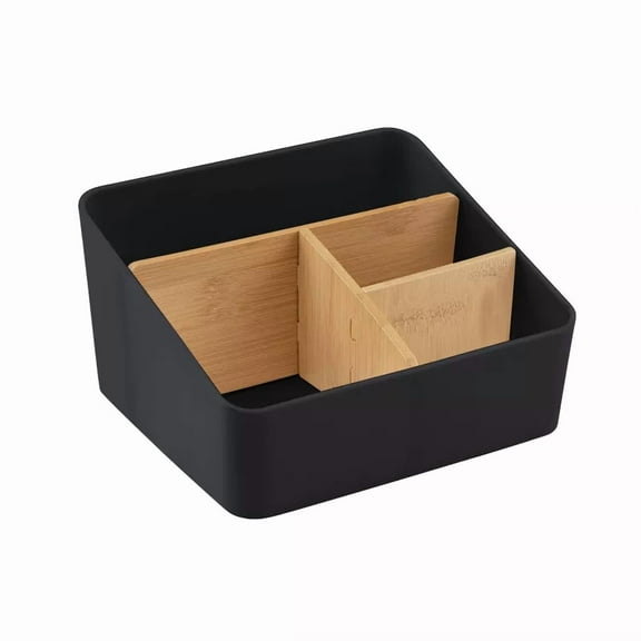 4 Compartment Storage Black