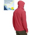 thumbnail image 5 of Little Donkey Andy Men's UPF 50+ Sun Protection Stretch Breathable Jackets Hoodie Hiking Summer Shirts Racing Red L, 5 of 6