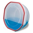 thumbnail image 4 of Ultra-Seal 8.1 Qt Bowl, Large Airtight Food Storage Container, Latching Lid, Microwave and Dishwasher Safe, Clear With Red Gasket, 8-Pack, 4 of 7