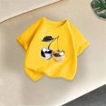 thumbnail image 4 of Mitankcoo Girls Short Sleeve Tops Cute Print Crew Neck Loose T-Shirts for Back to School & Casual 2-14Y, 4 of 6