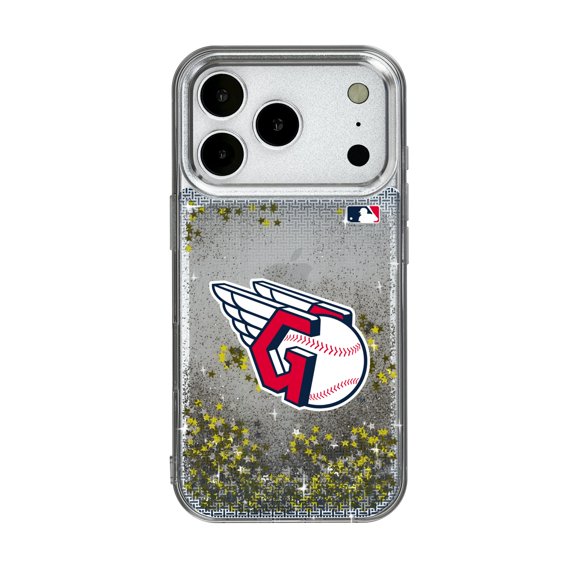 Cleveland Guardians Linen Logo iPhone Glitter Case