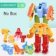thumbnail image 3 of Figuras de acción de deformación con 26 letras del alfabeto AZ, dinosaurios, guerreros, juguetes de robot de transformación para niños, regalo Brinquedos, 3 of 5