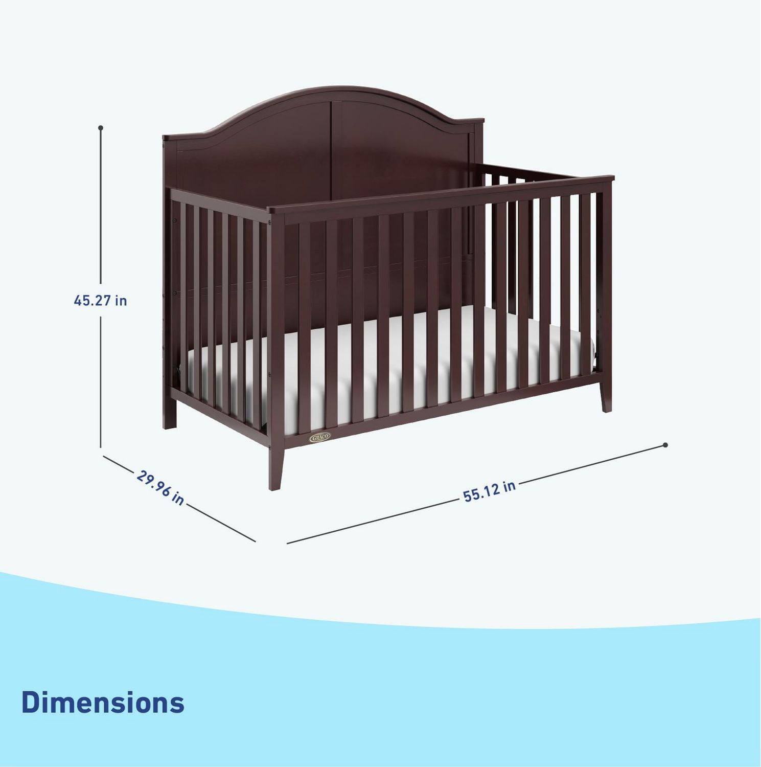 Graco Wilfred 5-in-1 Convertible Crib
