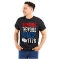 thumbnail image 3 of USA Pride America Running the World Men's Graphic T Shirt Tees Brisco Brands S, 3 of 6