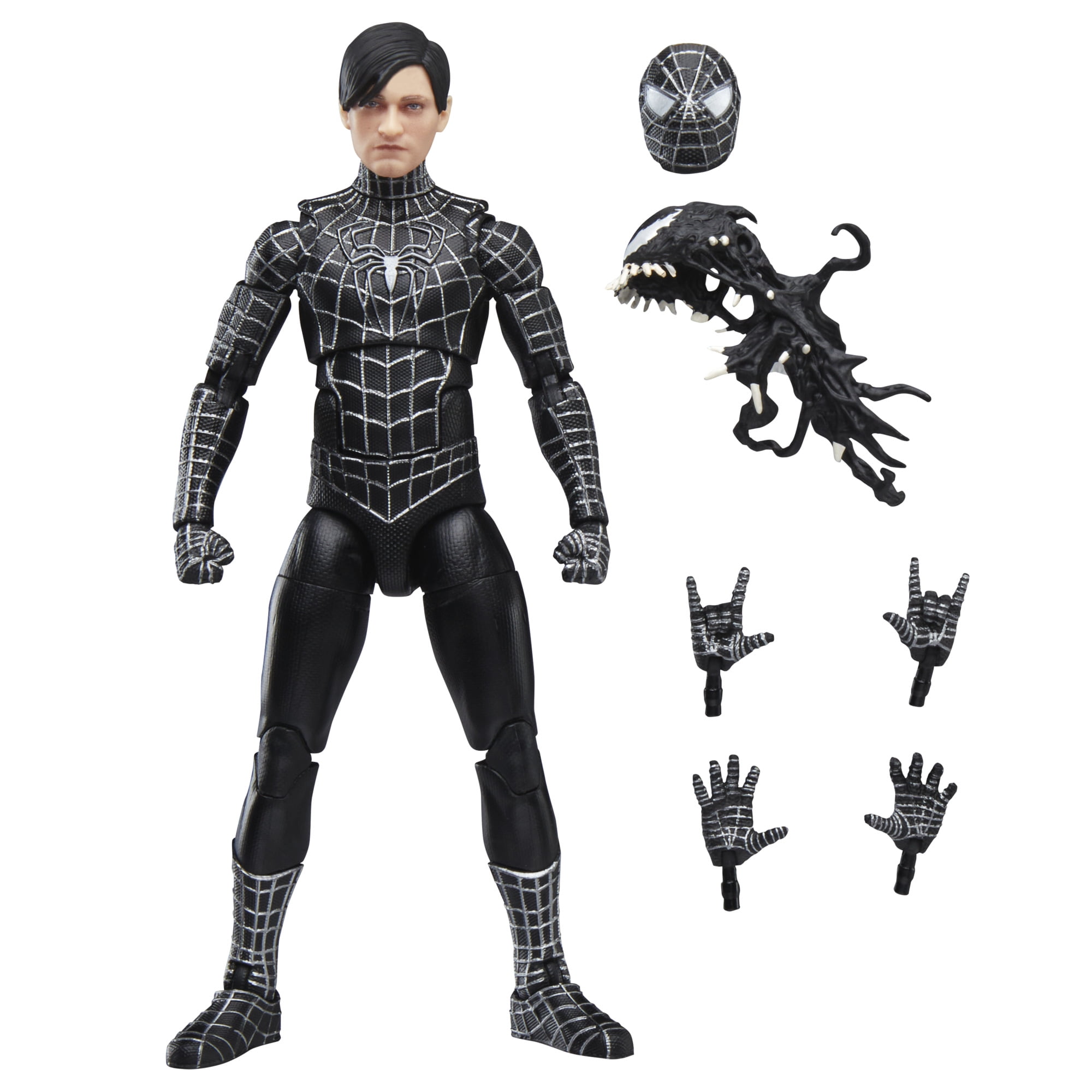 Hasbro Marvel Legends Symbiote Spider-Man Action Figure, 6-INCH