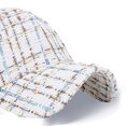 thumbnail image 5 of Xijirk Baseball Cap Textured Woven Curved Brim Fashion Hat for Daily Casual Street Travel Outdoor Wear,White,One Size, 5 of 5