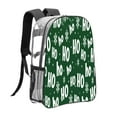 thumbnail image 3 of Honeii Ho Ho Ho A Print Clear Backpack Heavy Duty Transparent Bag 17" See Through BookBag for Women Men Adults Work Festival Sports Travel, 3 of 7