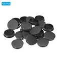 thumbnail image 3 of Uxcell 50mm 2" Plastic Hole Plugs, Flush Type Round Hole Cover Snap in Locking Hole Tube, Black 25Pcs, 3 of 6
