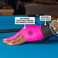 thumbnail image 5 of McDermott Billiard Pool Cue Glove - for Right Hand (Left-Handed Player), X-Large, Pink, 5 of 8