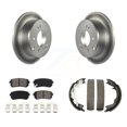 thumbnail image 1 of Transit Auto Rear Disc Coated Rotors Semi-Metallic Pads and Parking Brake Shoes Kit for Car 2010-2013 Kia Forte Koup KGS-103247, 1 of 11