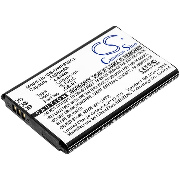 Battery for Grandstream DP730 WP820 GS-01 Cordless Phone CS-GWP820CL 1200mAh