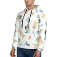 thumbnail image 4 of Saiise Bluey Men's Graphic Print Long Sleeve Drawstring Hoodie Pullover Sweatshirt-4X-Large, 4 of 6