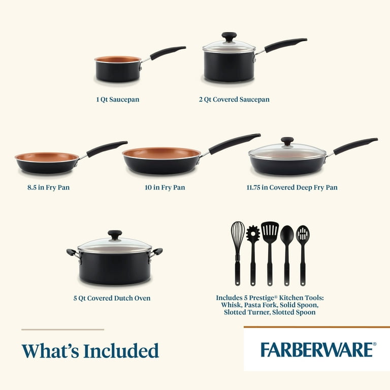 Farberware Eco Advantage Ceramic Nonstick Deep Frying Pan With
