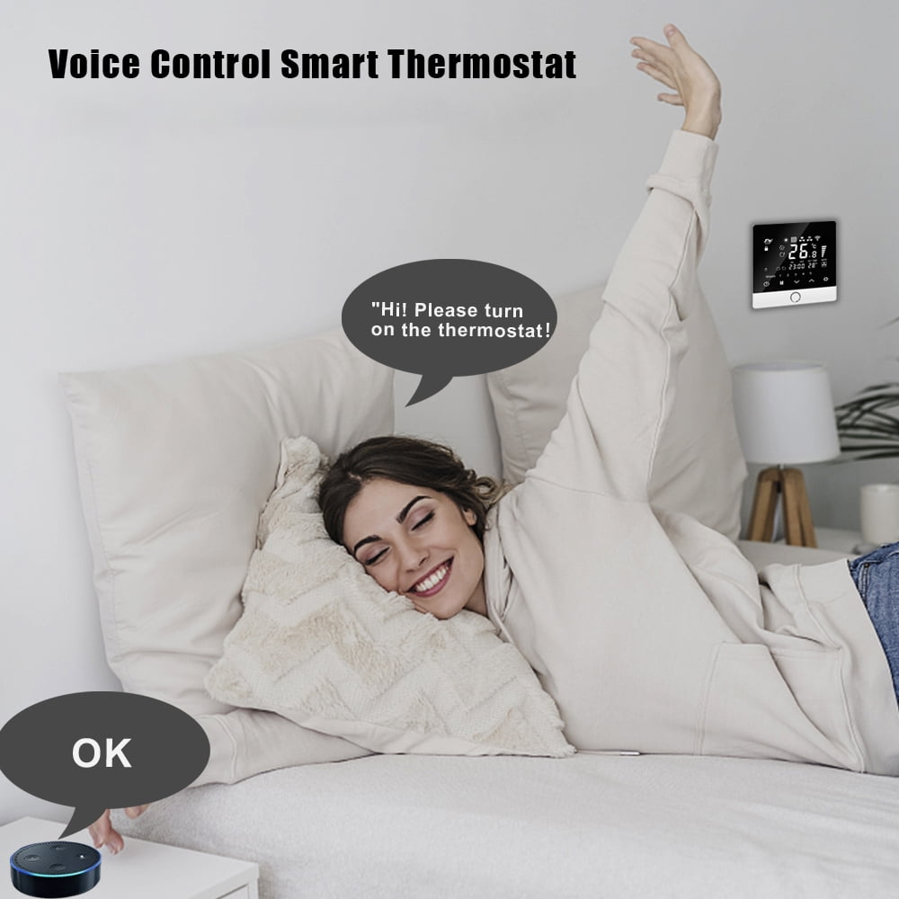 Temperature controller,Temperature With 2 3a Water Lcd Display Temperature Child Lock Function 5 2 3a Compatible With And Room Indoor 5 Water Voice Mewmewcat Room Wifi Room Lanru